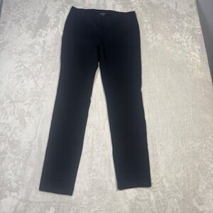 Eileen Fisher Womens Black Straight Leg Pull On Ankle Pants Size S Viscose